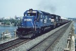 The Strates Carnival Train is seen crossing the Susquehanna River